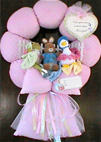 96. Custom "Peter Rabbit" Baby wreath