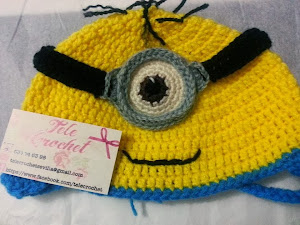 Gorro minion para ninos.How to crochet minion hat