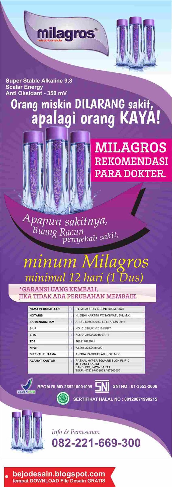 DESAIN X BANNER MILAGROS