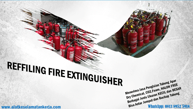 Jasa isi Ulang Fire Extinguisher Reffiling apar pemadam kebakaran