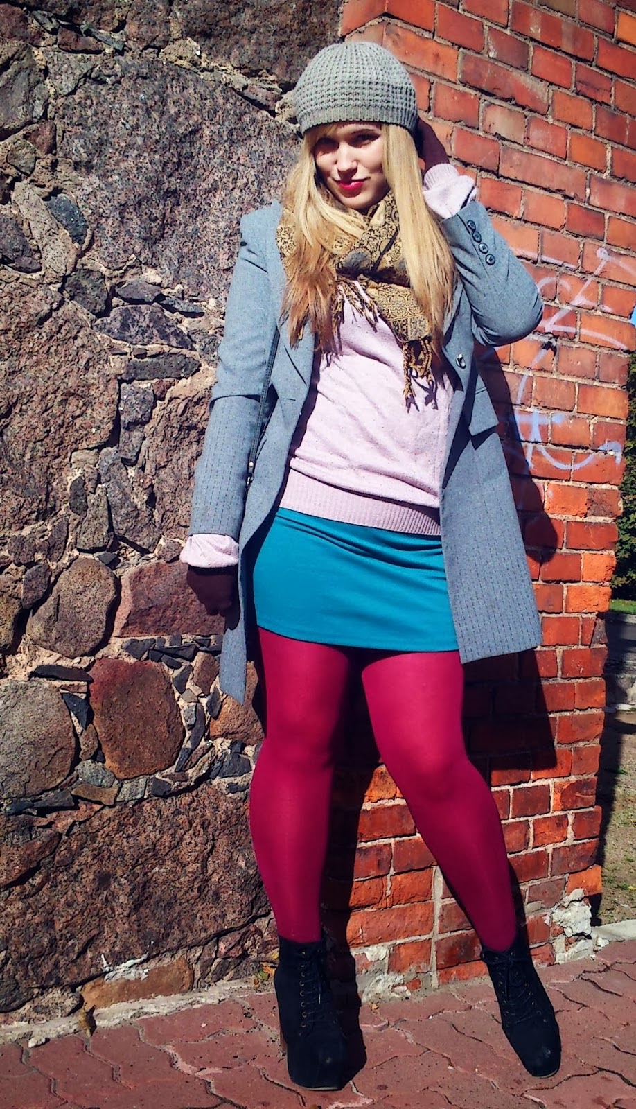 How To Wear Colored Tights Edition Fashionmylegs The tights and