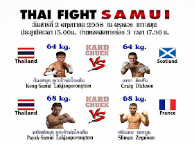Thai Fight Samui, 2nd May 2015