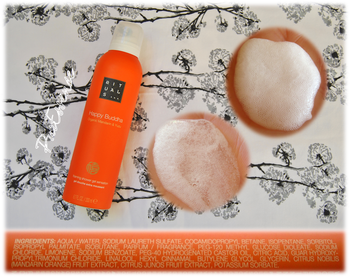 PurEssence Review Happy Buddha Foaming Shower Gel Sensation Rituals