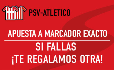 sportium bono 50 euros devolucion champions PSV vs Atletico 24 febrero sportium bono 50 euros devolucion champions PSV vs Atletico 24 febrero