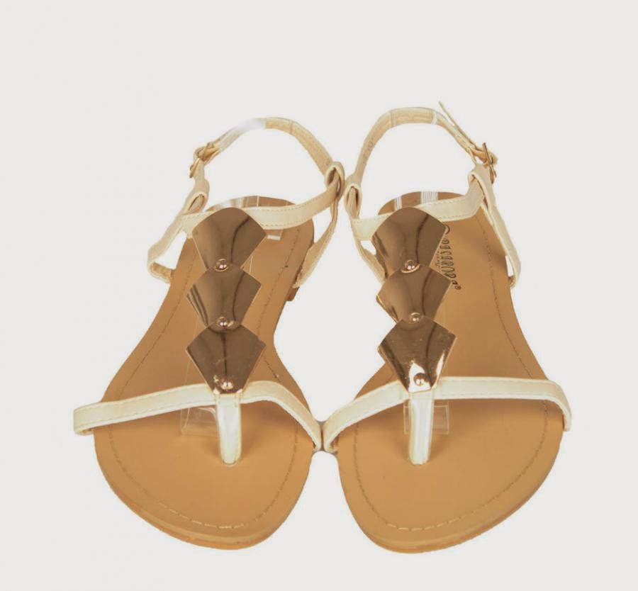 Sandale Online: Sandale Dama Rhomb Beige