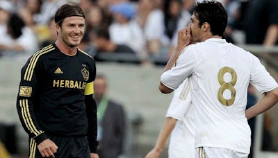 LA Galaxy vs Real Madrid 2011 Beckahm and Kaka
