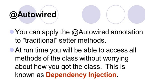 Autowired Annotation in Spring Example