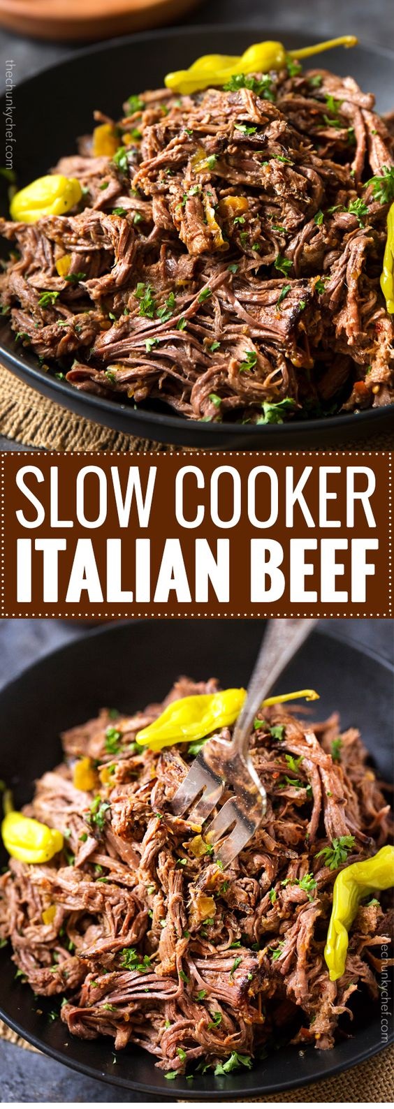 Slow Cooker Shredded Italian Beef