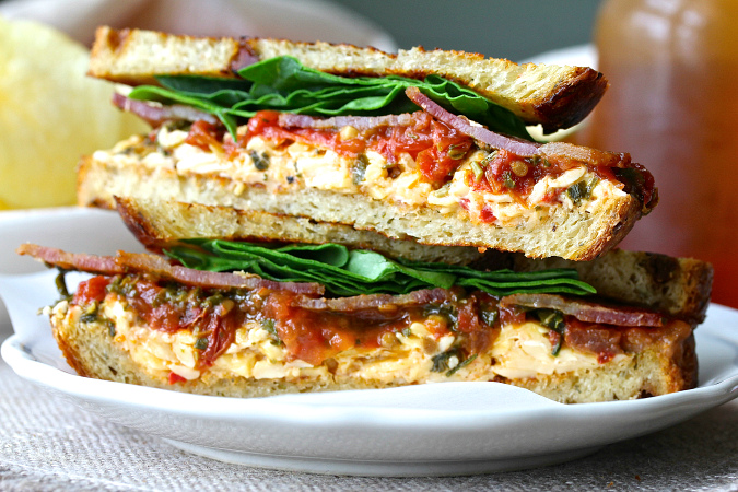 This BLT Sandwich with Roasted Pimento Cheese and Tomato Marmalade will make even the BLT purist happy. 