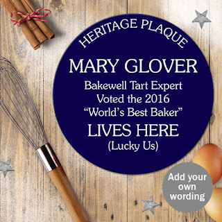 Personalised Blue Heritage Plaque - £17.95, personalised with any wording