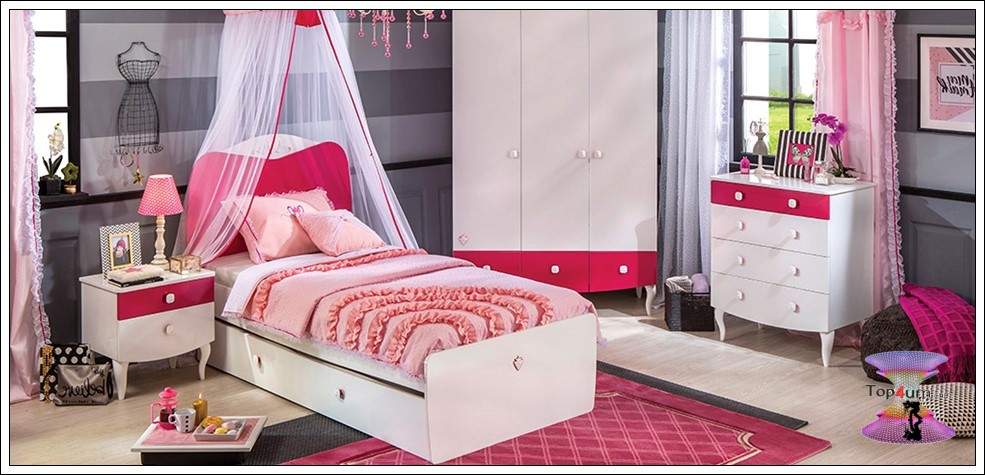 اجمل الوان غرف نوم بنات كاملة للبنات المراهقات 2020
