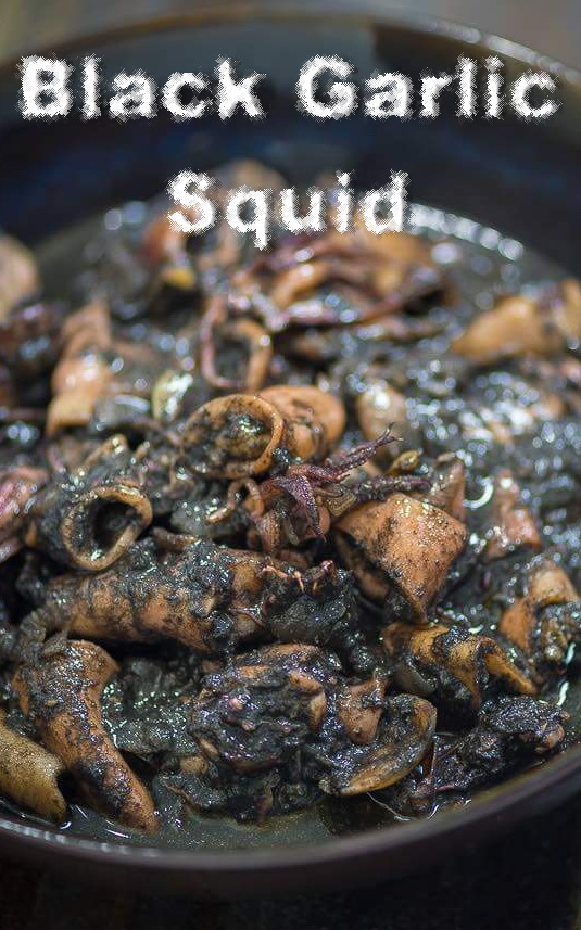 Blacky Garlic Squid Recipe #Blacky #garlic #Squid #recipe #Dinner #Easydinner #Seafood 