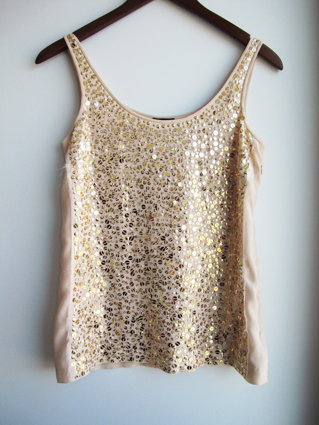 Shop Pink Horrorshow: Sequined JCrew Tank