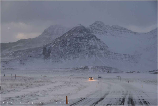 Iceland winter roads