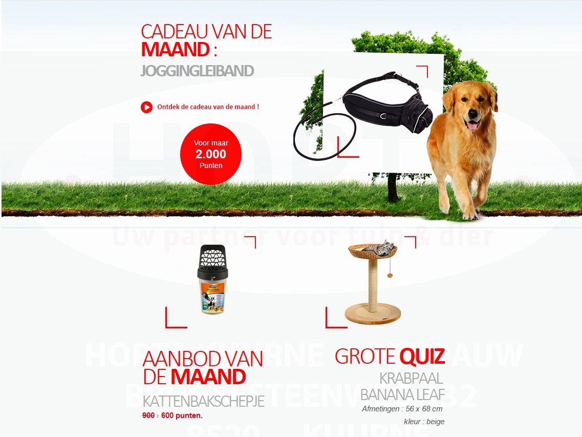 Horta Dendauw Kuurne Spaar punten bij aankoop van Royal Canin bij