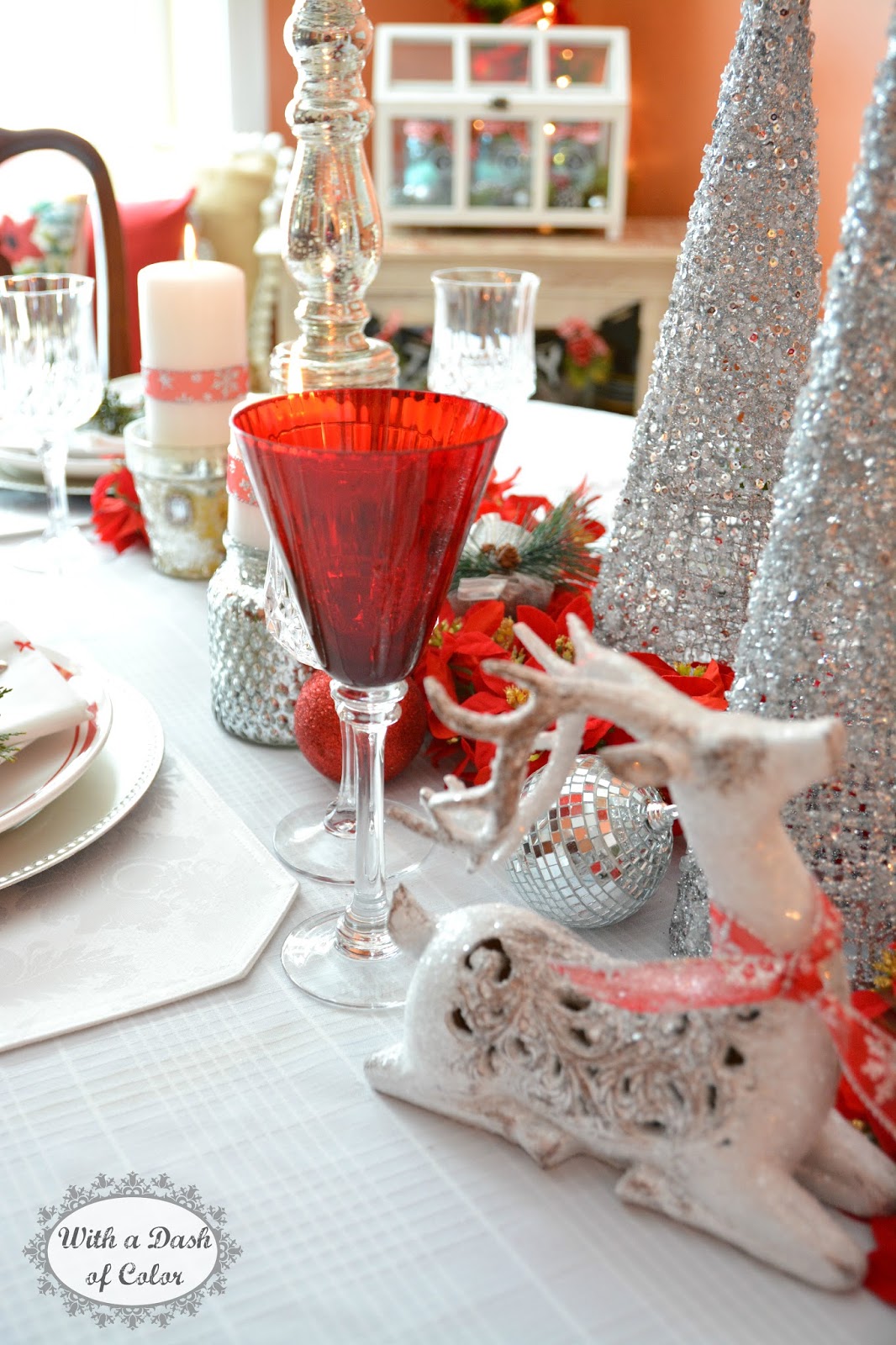 With a Dash of Color: 2014 Holiday Tablescape in Scandinavian Colors!