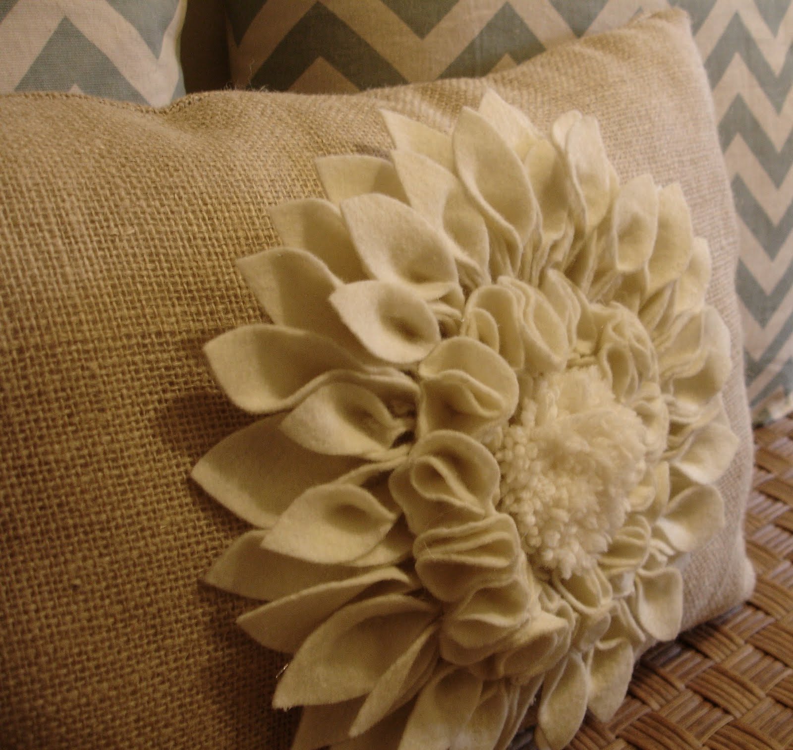 Don T Disturb This Groove Felt Flower Petal Pillow