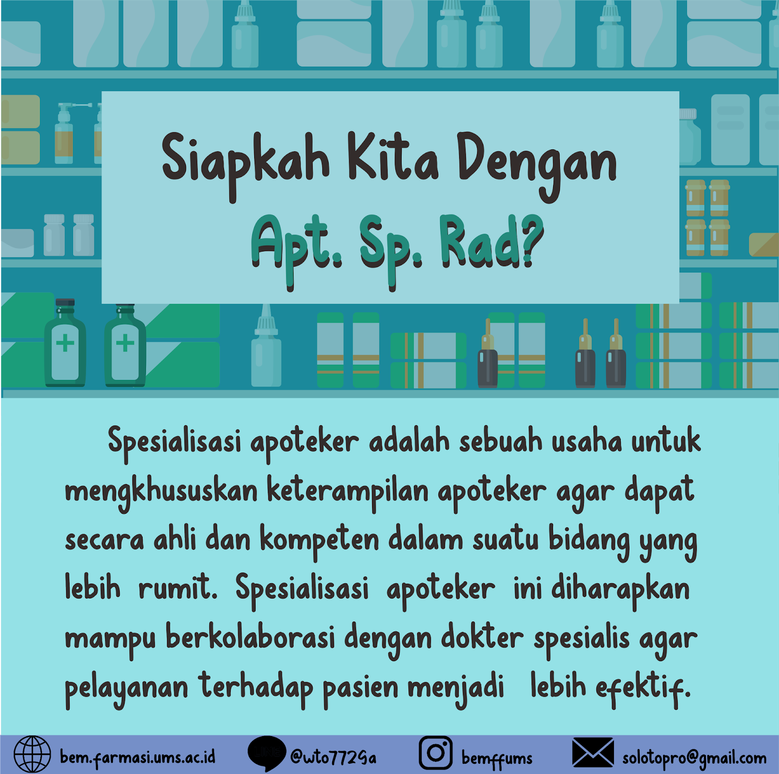 Spesialisasi Apoteker Pertama Di Indonesia Bemf Farmasi Ums