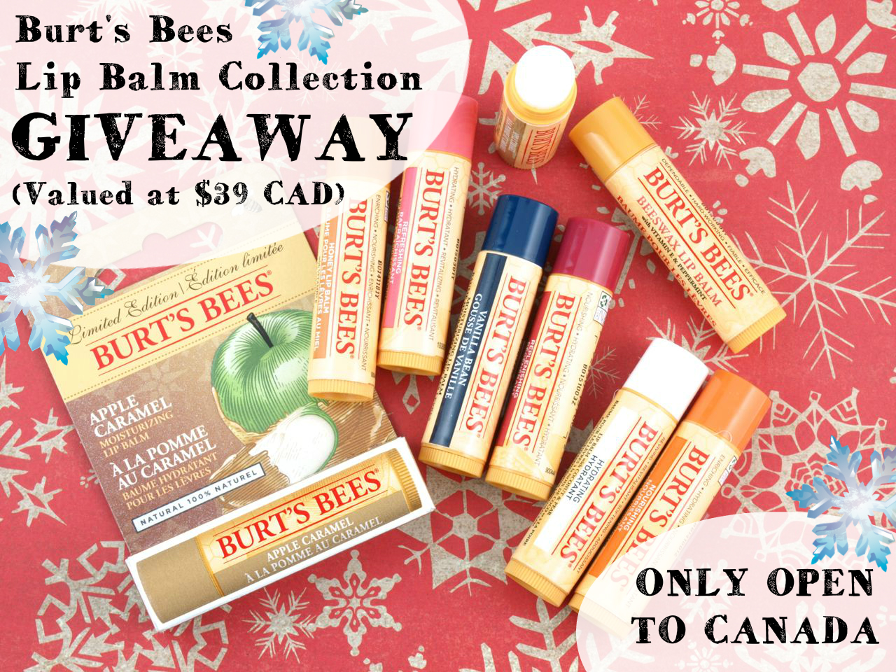GIVEAWAY Burt's Bees Lip Balm Collection The Happy Sloths Beauty, Makeup, and Skincare Blog GIVEAWAY Burt's Bees Lip Balm Collection The Happy Sloths Beauty, Makeup, and Skincare Blog