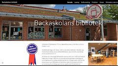 Backaskolans bibliotek har en egen webbplats (Google-site)