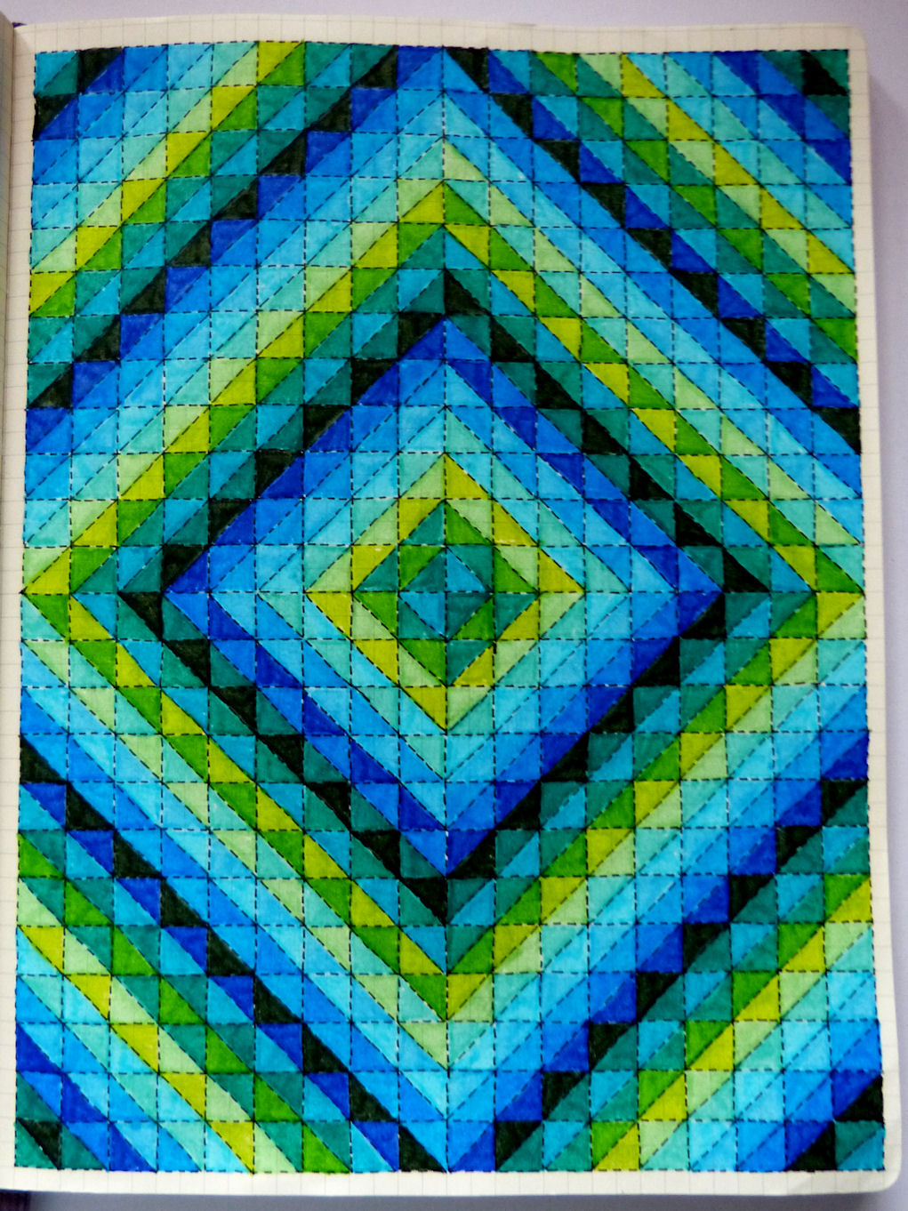 Caatje's Artsy Stuff: Grid Drawings