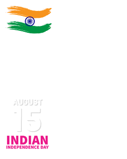 Happy Indian Independence Day greetings frame