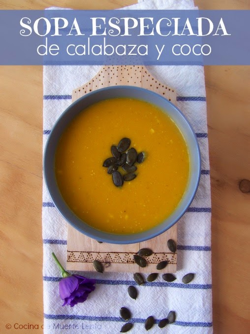 Sopa Especiada de Calabaza y Coco