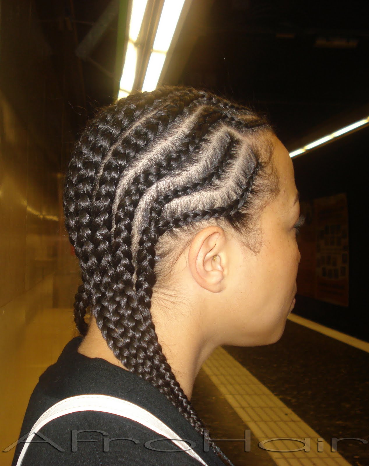 trenzas pegadas al pelo