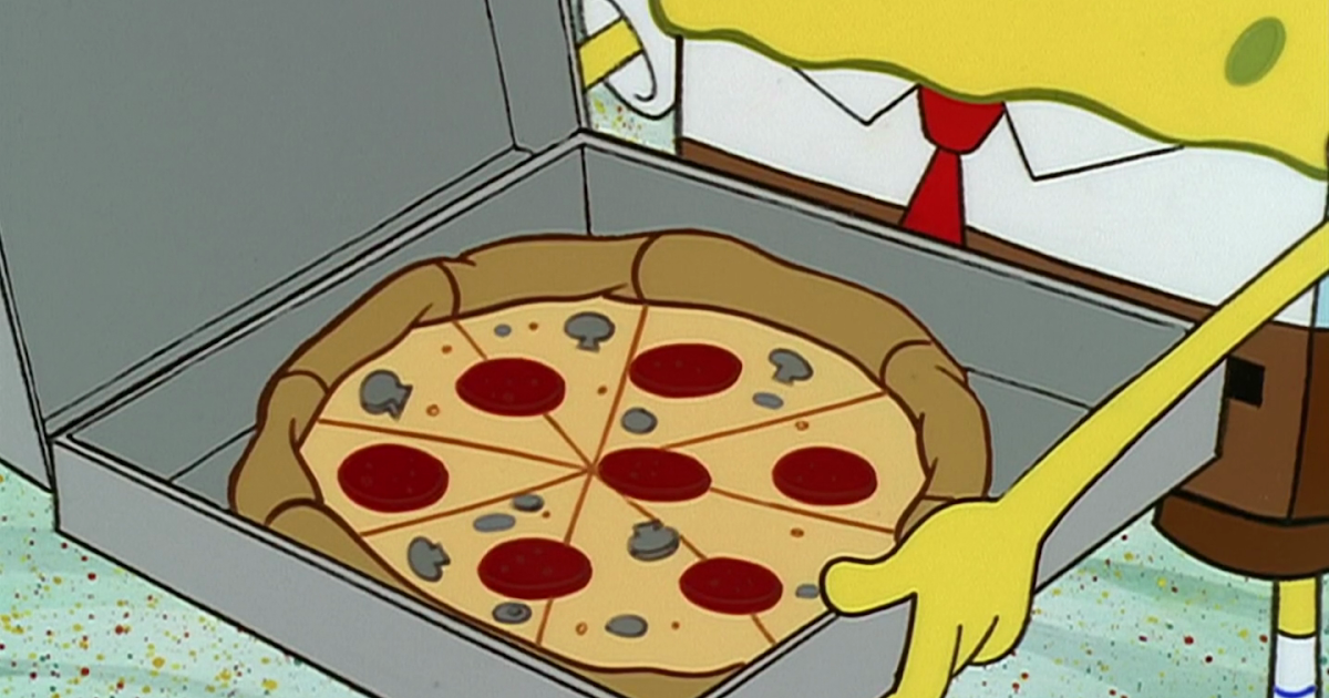 Cartoon Foods And Drinks Spongebob Squarepants Krusty Krab Pizza