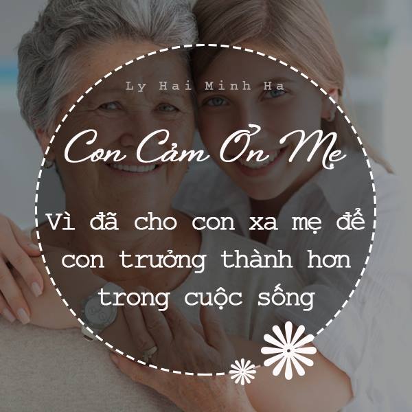 Những lời cảm ơn Mẹ ý nghĩa xuất phát từ trái tim con