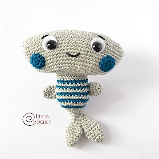 PATRON GRATIS PEZ MARTILLO AMIGURUMI 34305