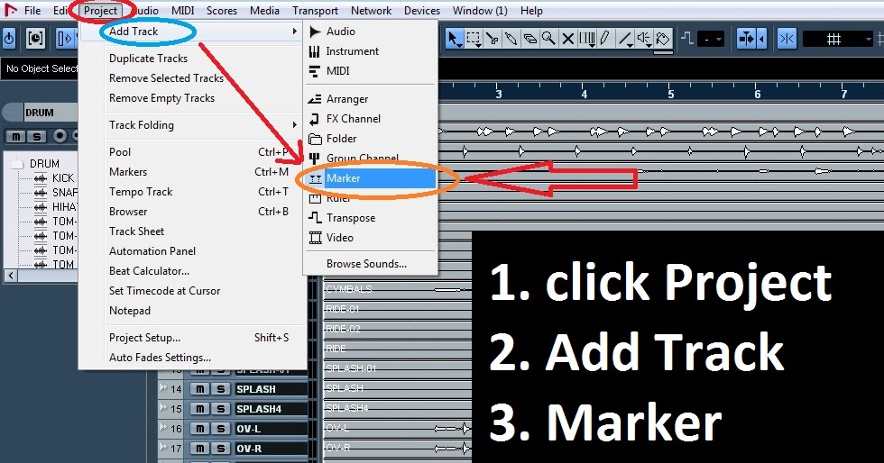 MDBPRODUCTION Cara Menggunakan Marker track pada Nuendo / Cubase / Presonus