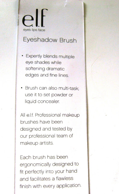 ELF Essential Eye Shadow Brush : Review and Pictures