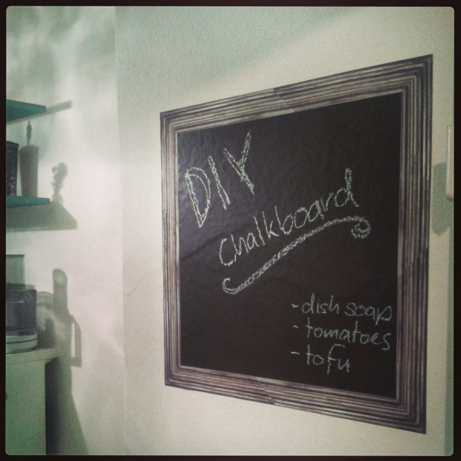 bazooka crafts framed chalkboard