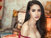 Thitikarn Srisap – Hot Thai Model in Sexy Red Lingerie