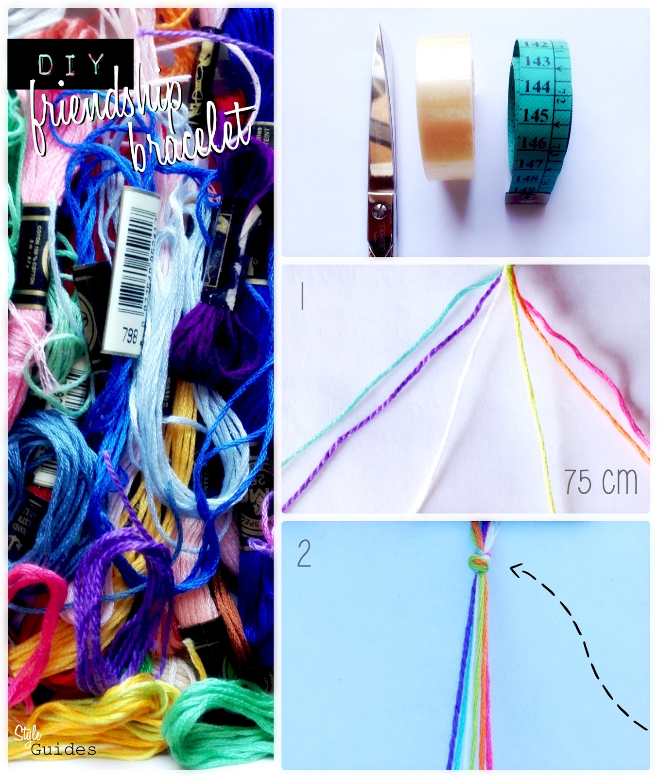 DIY Friendship macrame Bracelet tutorial Style Guides moda