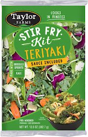 Chicken Teriyaki Stir Fry made with Taylor Farms new stir fry kit.  They take do all the washing and chopping prep work for you to make a meal in 20 minutes or less! - Slice of Southern