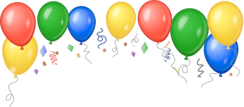 balloons and confetti clipart - photo #13