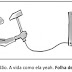 (FUVEST 2019) O efeito de humor que se obtém no cartum decorre, principalmente