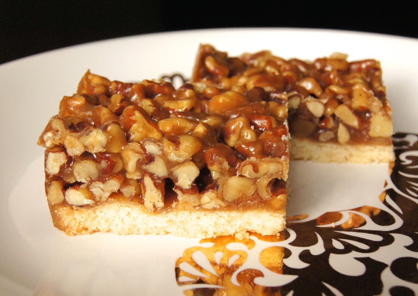Great in All Shapes and Sizes Chewy Pecan Diamonds