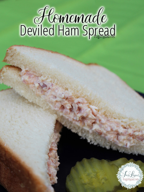 Homemade Deviled Ham Spread l frogslilypad.net