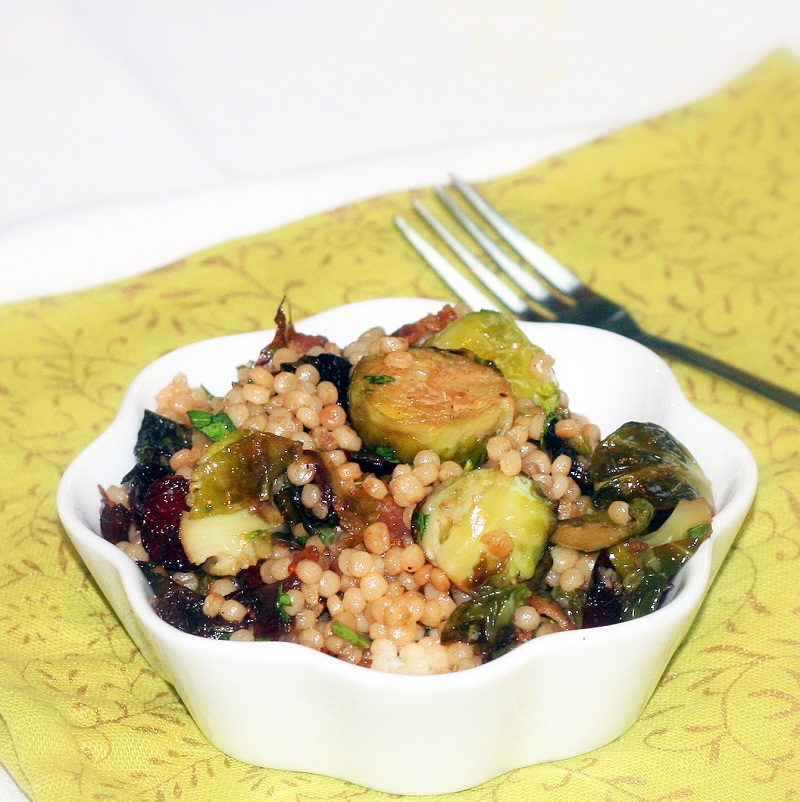 Mix it Up Israeli Couscous with Brussel Sprouts and Cranberries