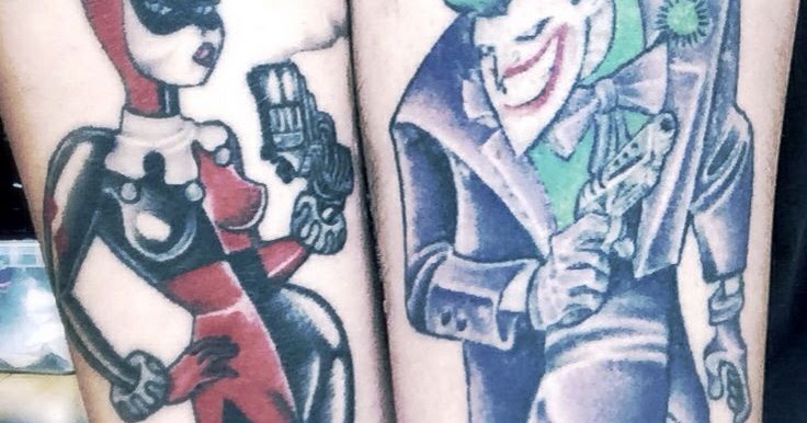 Harley Quinn And Joker Tattoos For Couples.