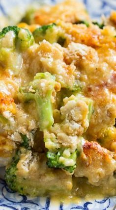 Tender and juicy white meat chicken topped with broccoli and a cheesy sauce with Ritz crackers. This Cracker Barrel copycat is easy to make and will become a family favorite.
