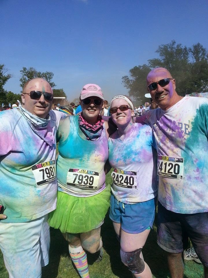 Group after the color run