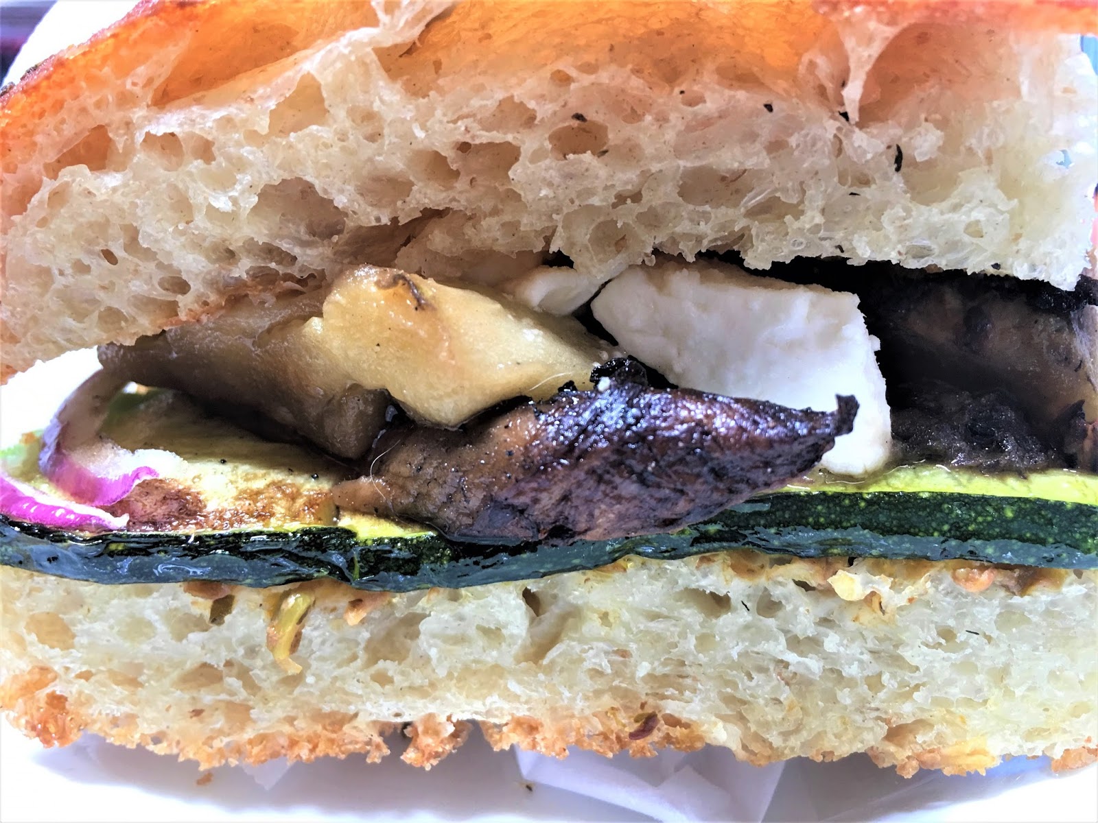 Grilled Eggplant, Zucchini and Mushroom Sandwich SundaySupper mysavoryspoon