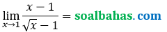 soal limit pengali sekawan