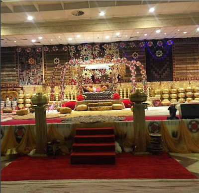 D Checkout the beautiful hall decorations for Zahra Buhari's wedding reception