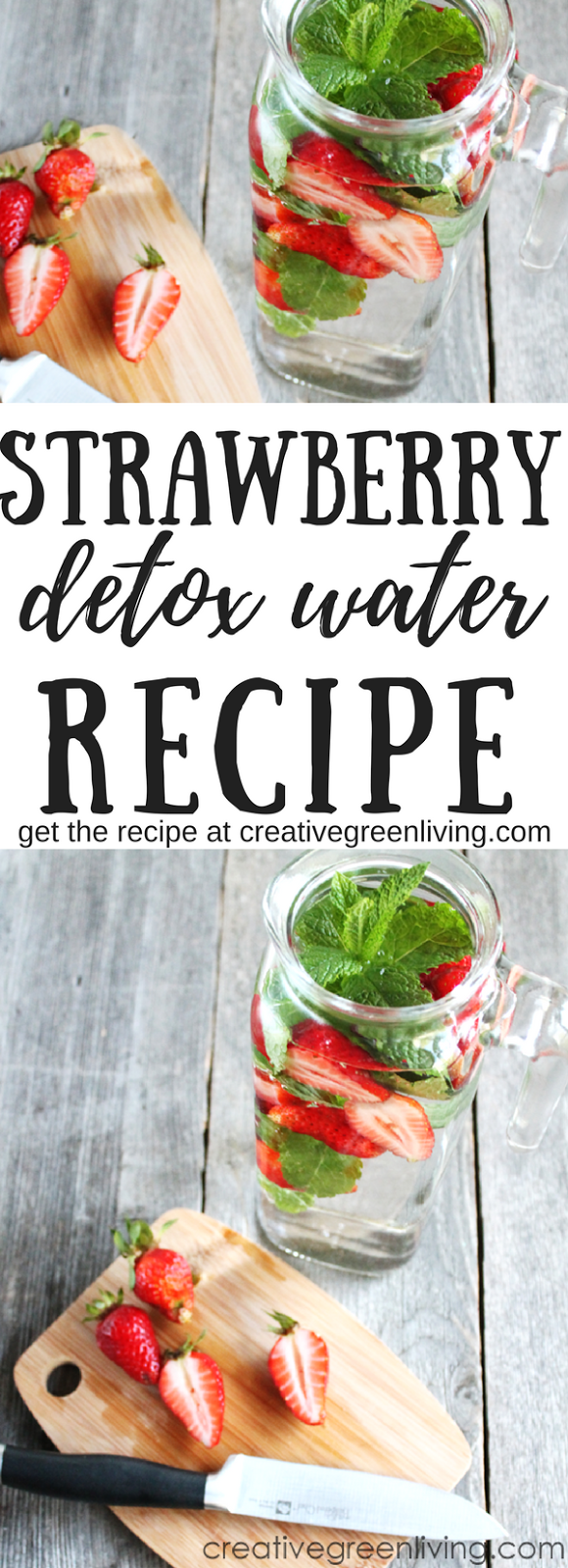 Delicious Strawberry Mint Infused Water Recipe (AKA Detox Water
