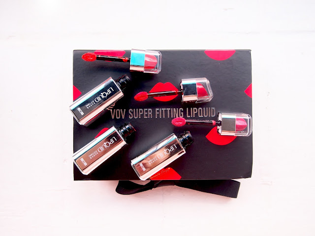 VOV Super Fitting Lipquid, a combination of lipstick, lip tint and lip stain. It is lighter, more vivid and more intricate than lipstick. It costs IDR 240.000. 